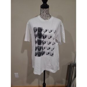 Uniqlo x Andy Warhol T-shirt Men SZ M black white Marilyn Monroe pop art street